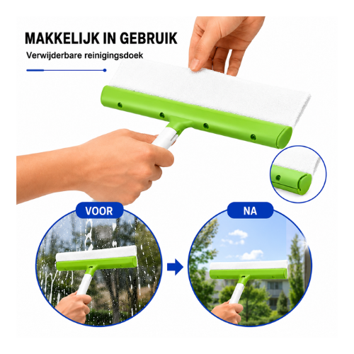 NovaGleam – Silicone Window Squeegee Set