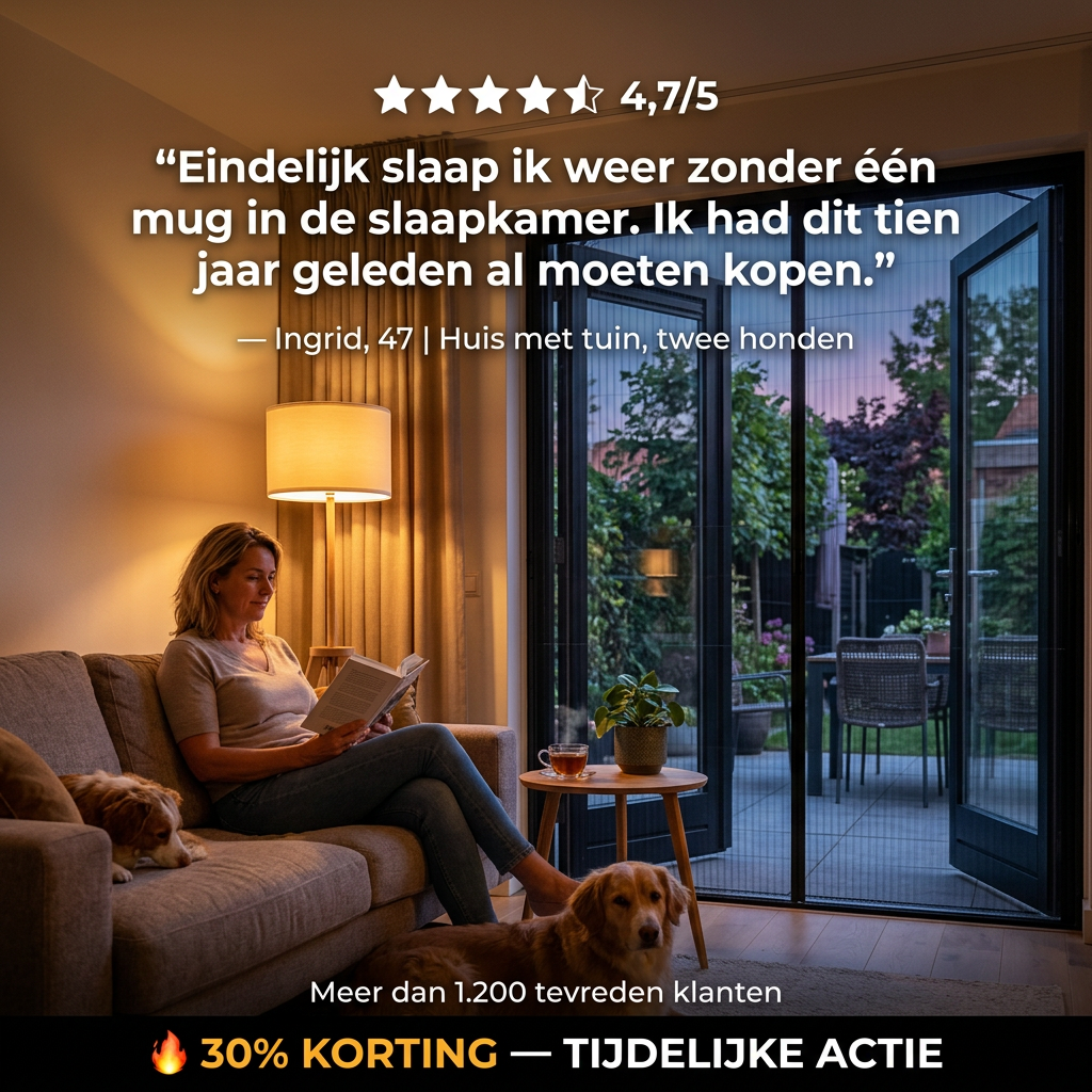 BugShield™ | Muggen buiten, frisse lucht binnen