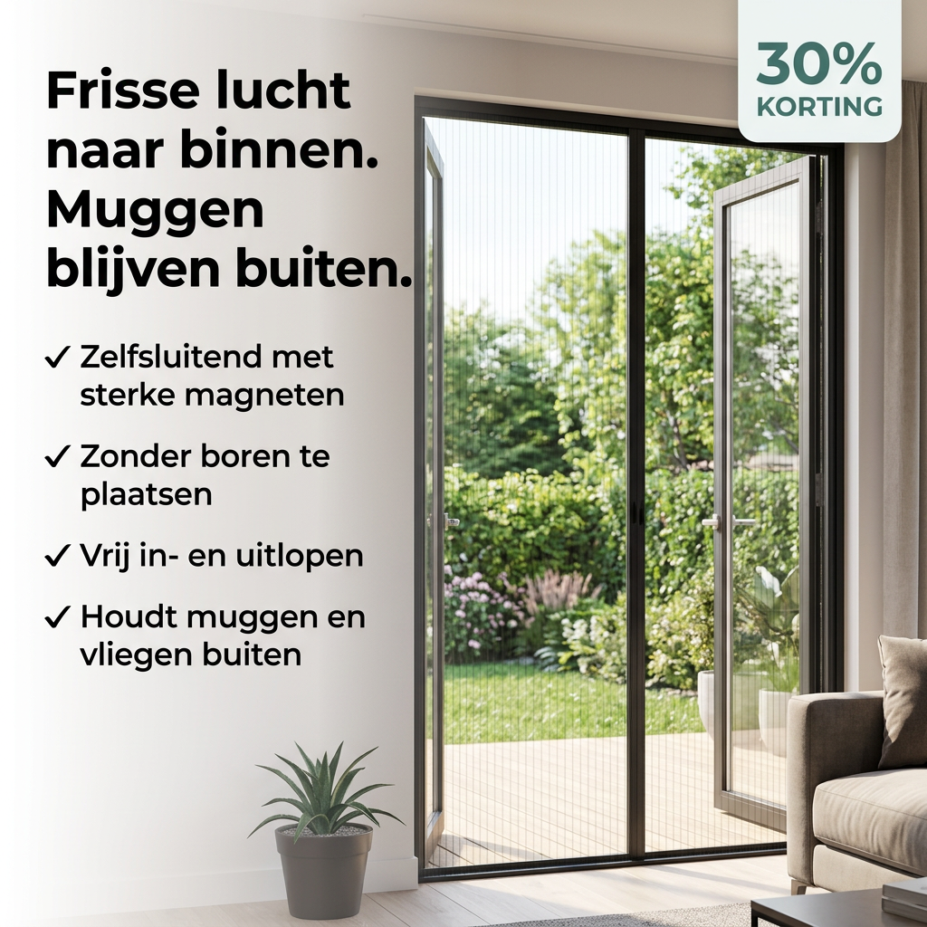 BugShield™ | Muggen buiten, frisse lucht binnen