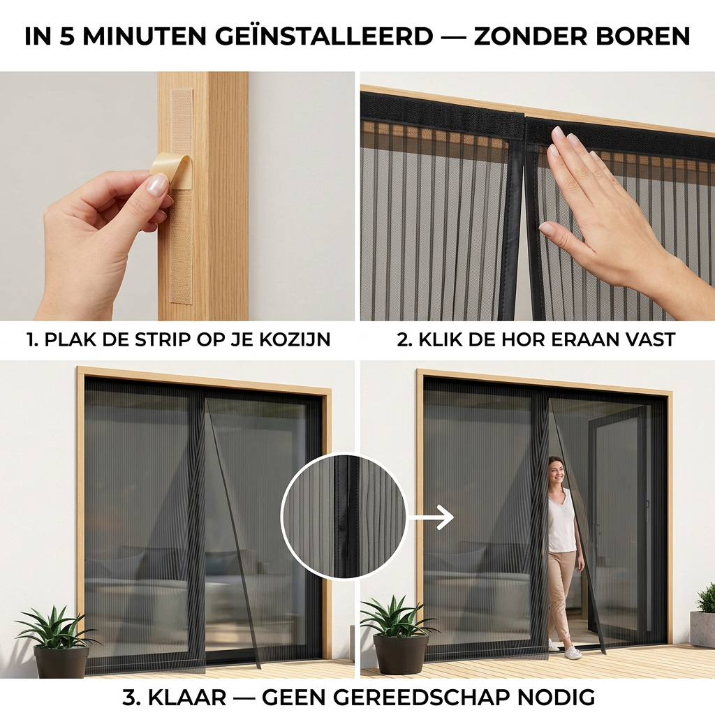 BugShield™ | Muggen buiten, frisse lucht binnen