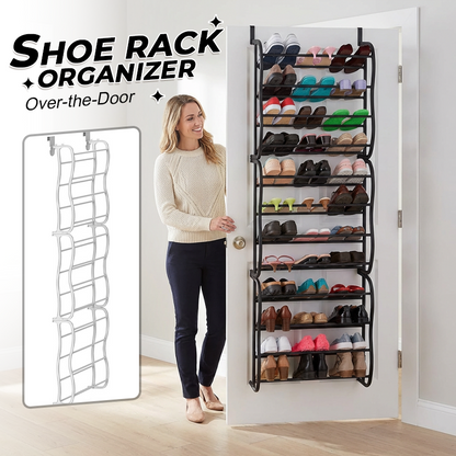 👟 NU 51% KORTING!  Schoenenrek voor over de deur – 24 vakken & installatie zonder gereedschap. Past op standaard deuren en biedt ruimte voor tot wel 24 paar schoenen. Perfect voor de hal of kledingkast. 🚪✨