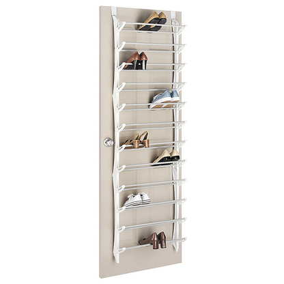 👟 NU 51% KORTING!  Schoenenrek voor over de deur – 24 vakken & installatie zonder gereedschap. Past op standaard deuren en biedt ruimte voor tot wel 24 paar schoenen. Perfect voor de hal of kledingkast. 🚪✨