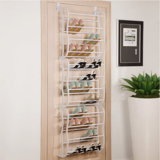 👟 NU 51% KORTING!  Schoenenrek voor over de deur – 24 vakken & installatie zonder gereedschap. Past op standaard deuren en biedt ruimte voor tot wel 24 paar schoenen. Perfect voor de hal of kledingkast. 🚪✨